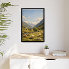 Pastoral With Wyvern - Framed Canvas