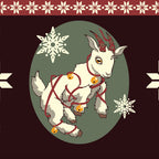 Yule Goat Crew Socks
