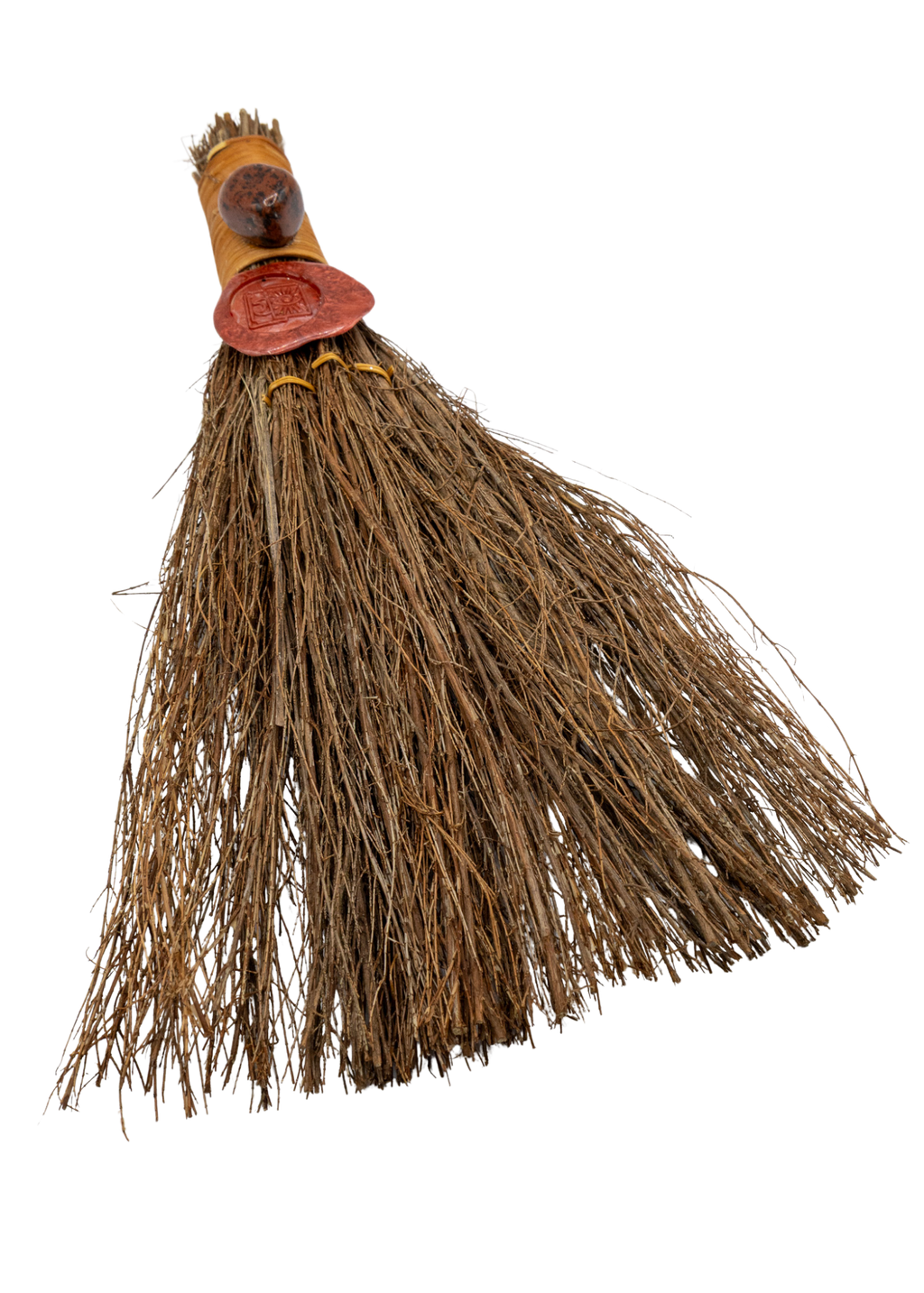 12" Mahogany Obsidian Cinnamon Witch's Broom