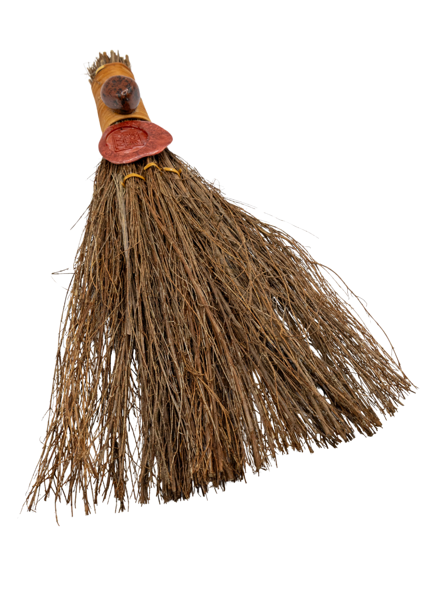 12" Mahogany Obsidian Cinnamon Witch's Broom