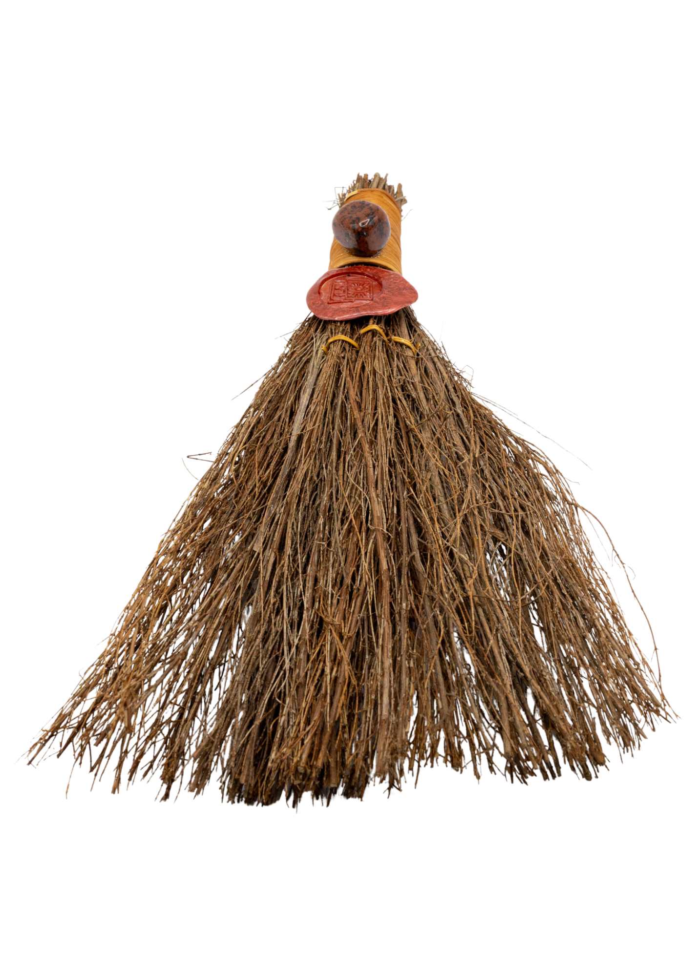12" Mahogany Obsidian Cinnamon Witch's Broom