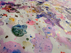 Pastel Rainbow Watercolor Painting 17x14 - Original