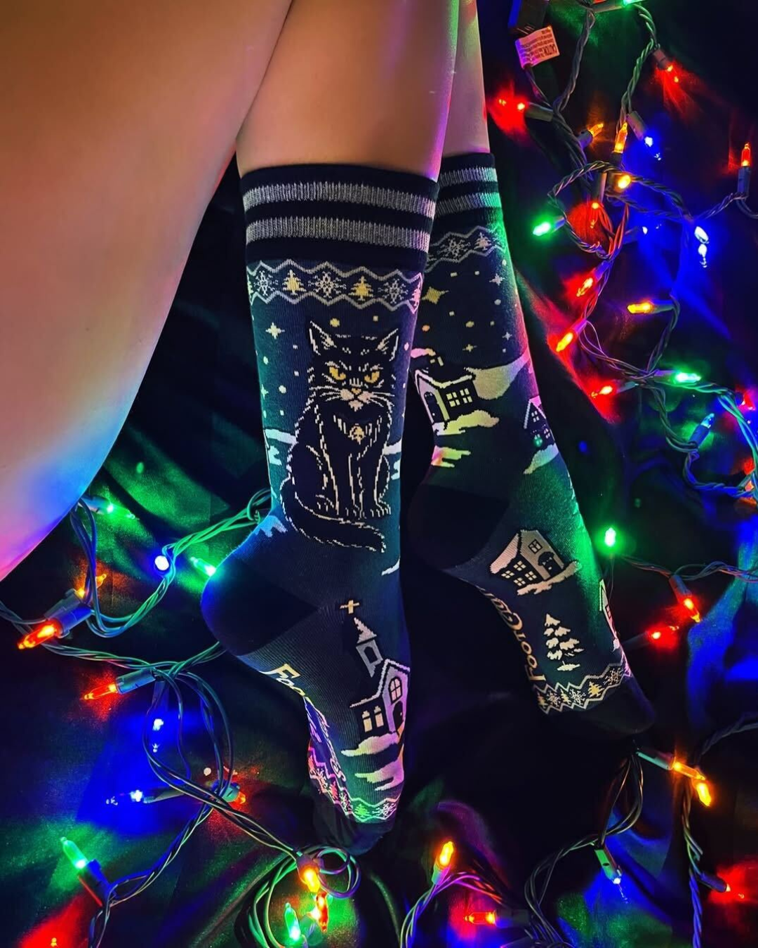 Yule Cat Crew Socks