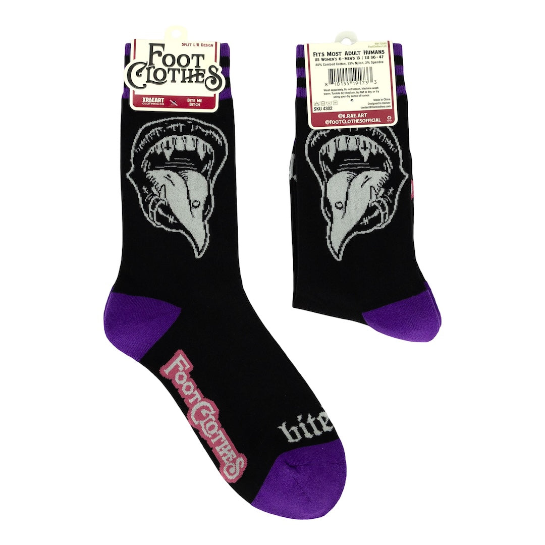 Bite Me Bitch Crew Socks