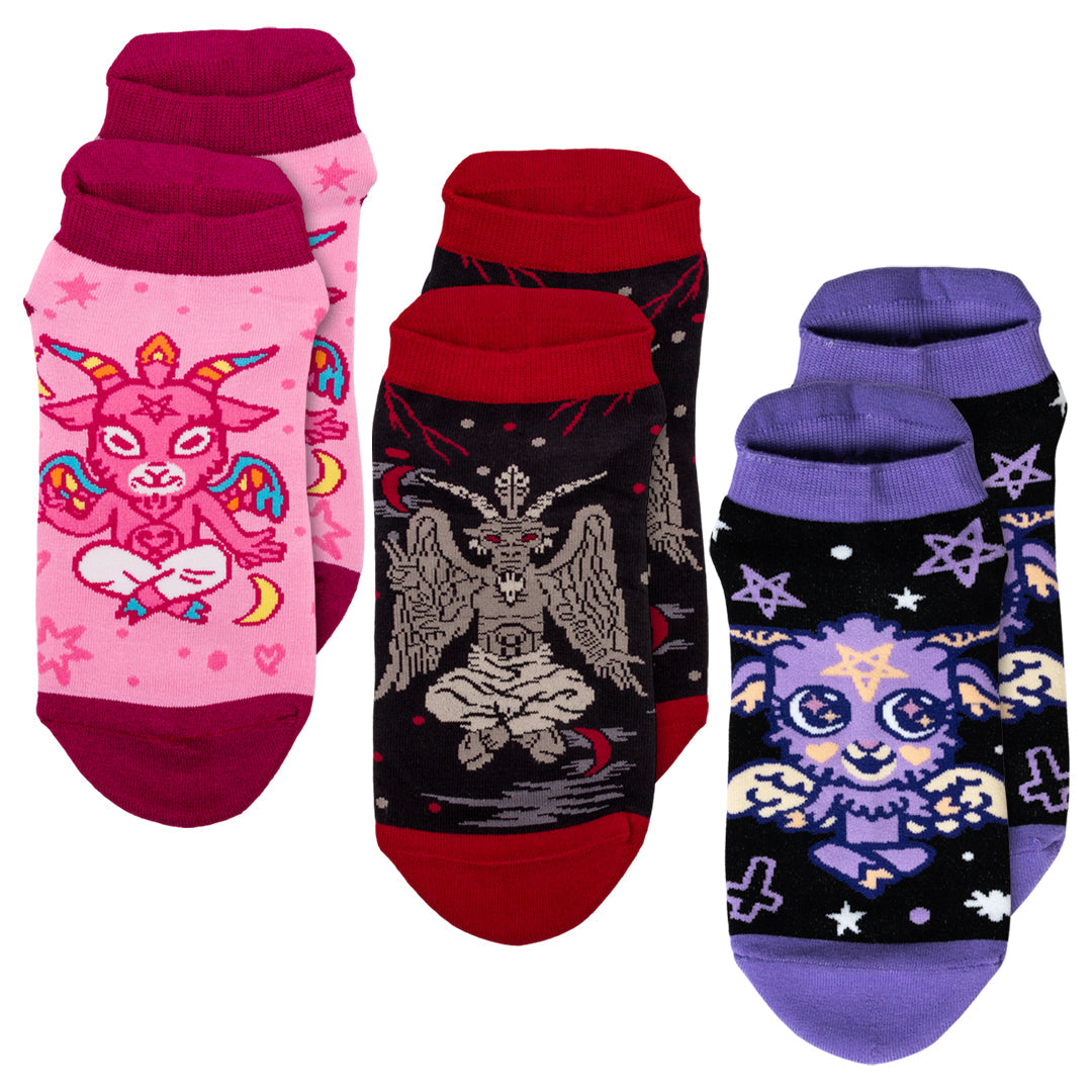 Ultimate Baphomet Ankle and Crew Sock Pack | 6 Designs