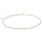 Good Fortune + Growth 2mm Metal Accent Healing Necklace