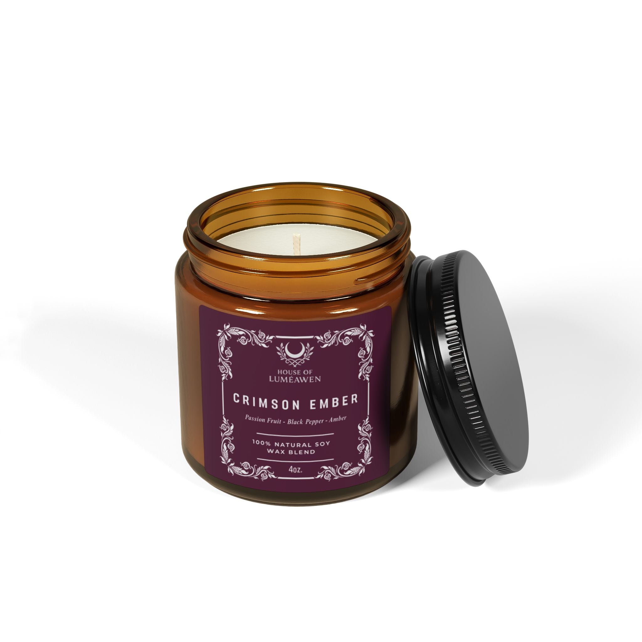 Crimson Ember - Scented Soy Candle