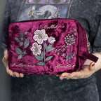 Baneful Botany Velvet Cosmetic Bag