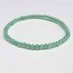 Green Aventurine Round Bead Bracelet - Stone of Opportunity