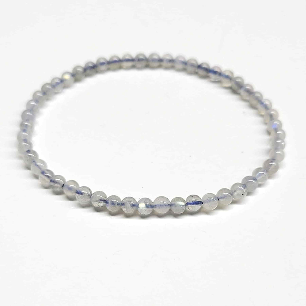 Labradorite Round Bead Bracelet - Stone of Magick