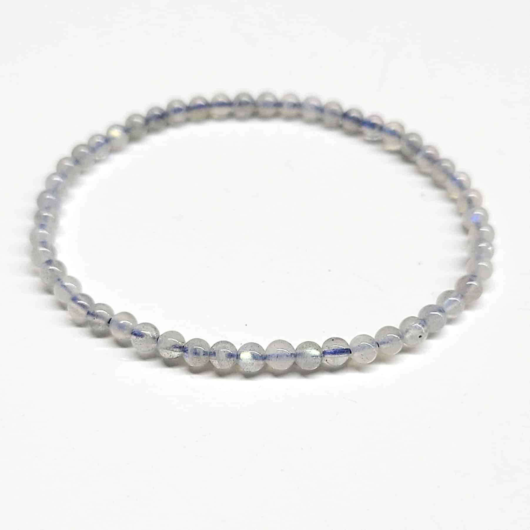 Labradorite Round Bead Bracelet - Stone of Magick