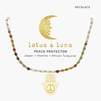 Peace Protector 2mm Metal Accent Healing Necklace