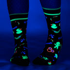 Tiny Trinkets UV Reactive Crew Socks