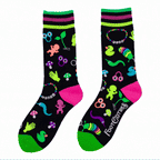 Tiny Trinkets UV Reactive Crew Socks