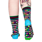 Kandi Land UV Reactive Crew Socks