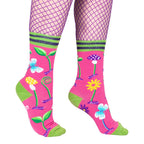 Trippy Clippies UV Reactive Crew Socks