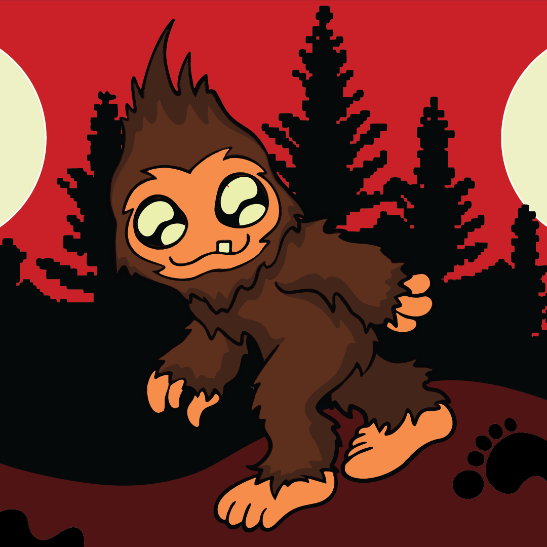 Cute Bigfoot Ankle Socks