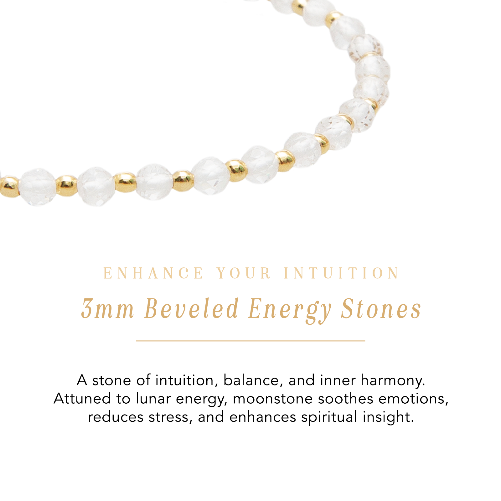 Gold Moon Dancer 3mm Healing Necklace