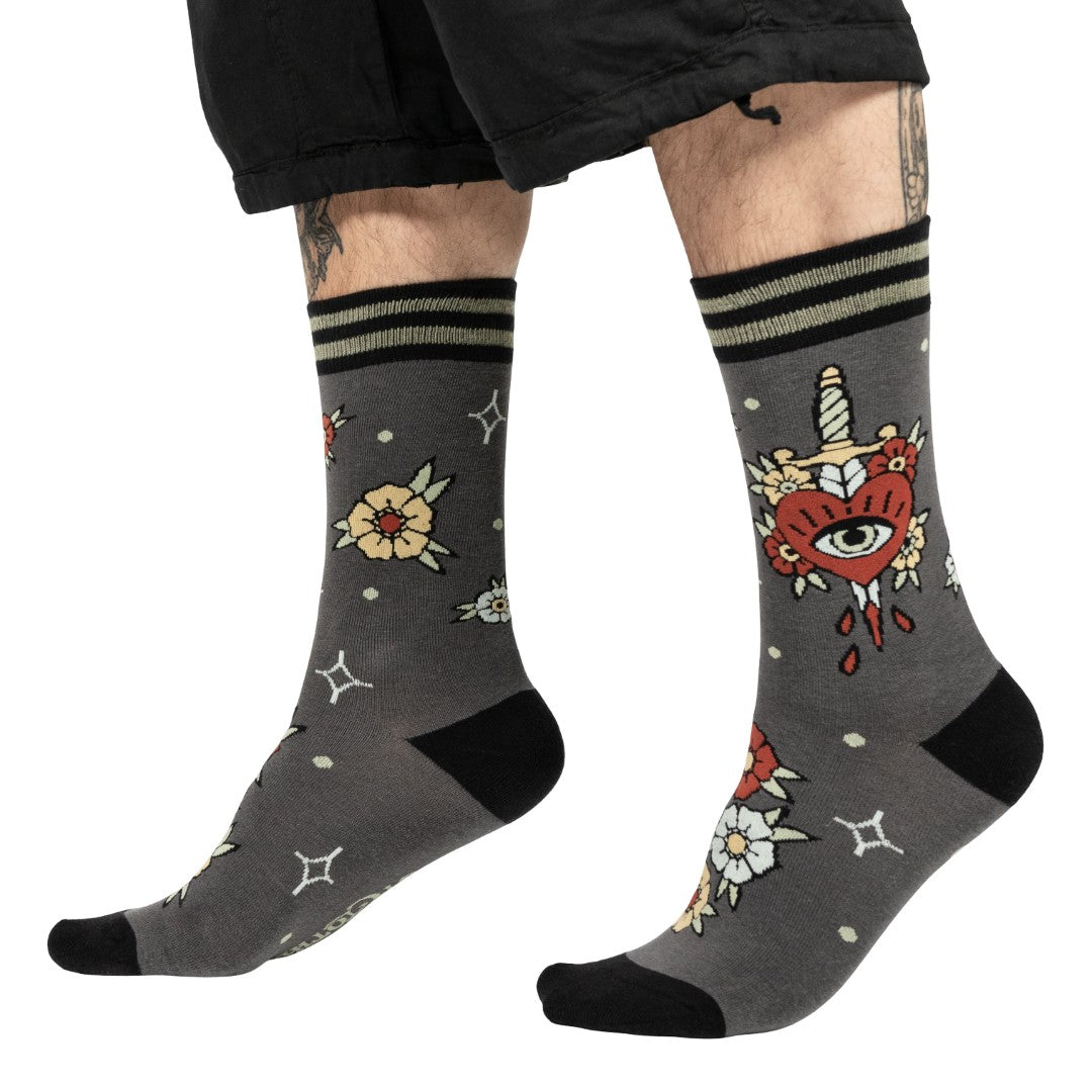 Love Hurts Crew Socks