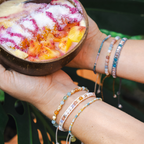 Oahu 4mm Metal Accent Healing Bracelet