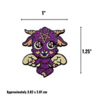 Baby Baphomet Hard Enamel Pin with Glitter