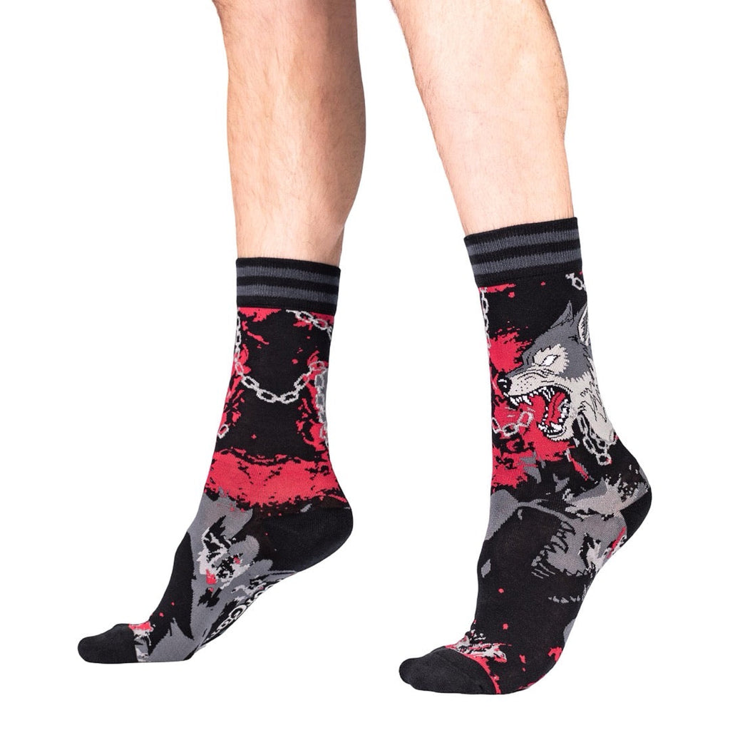 Big Mad Wolf Crew Socks