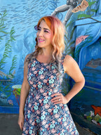 Coral Skater Dress