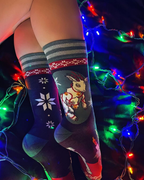 Yule Goat Crew Socks