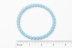Aquamarine Round Bead Bracelet - Emotional Healing