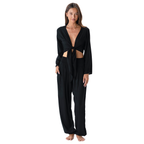 Black Daydreamer Top + Harem Pants Set
