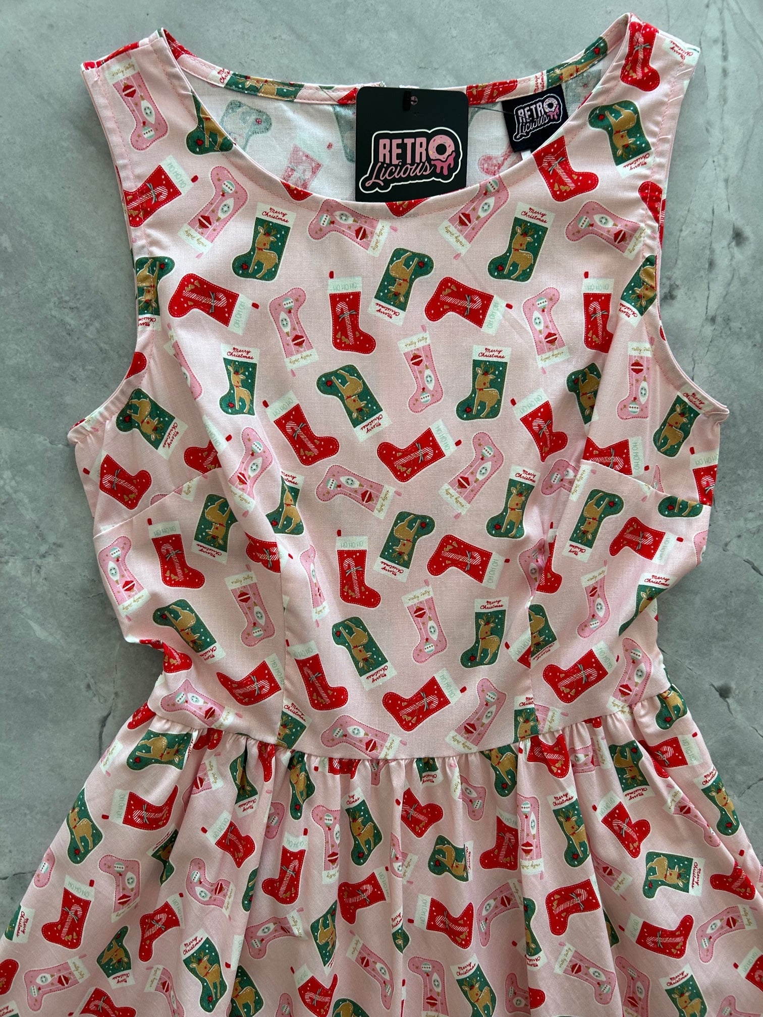 Stockings Vintage Dress - Medium only, 1 left!