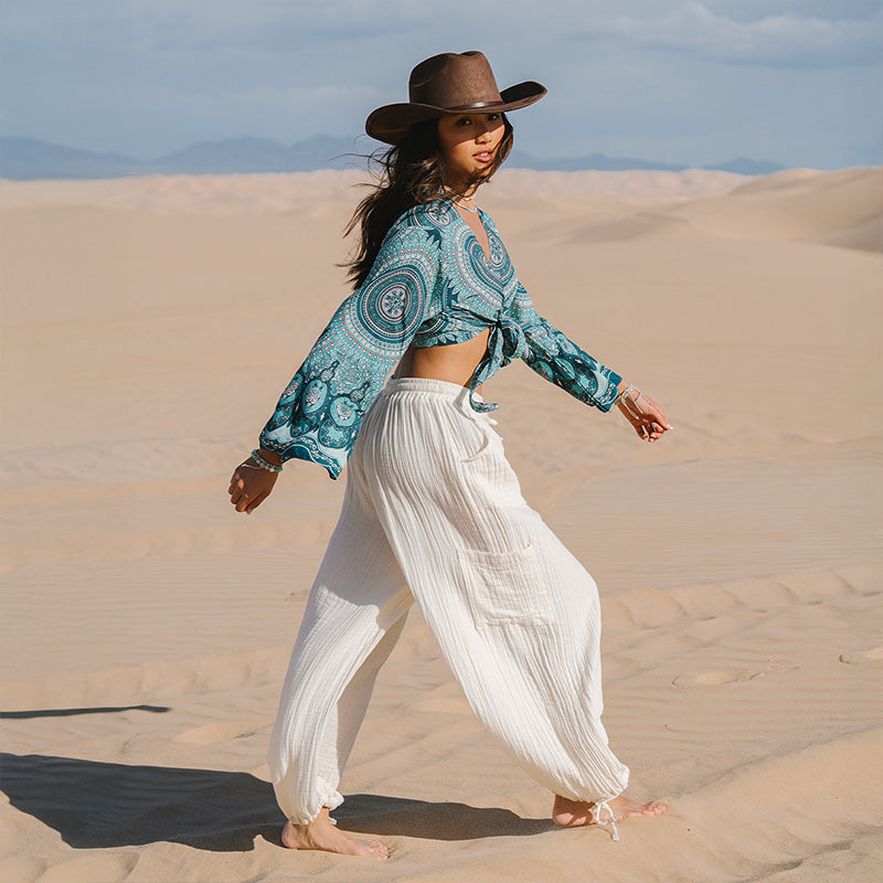 Cream Adventure Cargo Pants