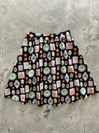 Framed A-line Skirt