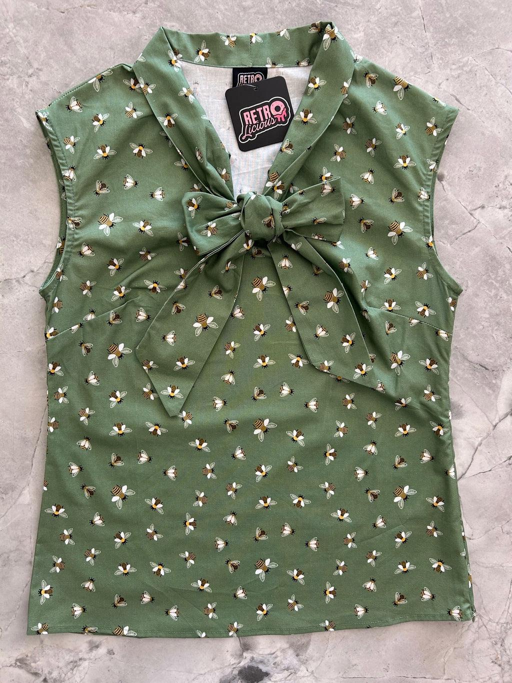 Bee Bow Top - 4X only, 1 left!