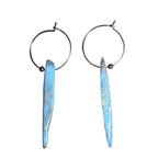 African Opal Spear Bertoni Earrings - 14k Gold Filled Sterling Silver