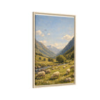 Pastoral With Wyvern - Framed Canvas
