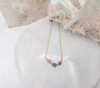 LEAD WITH LOVE-Kunzite, Green Aventurine, Prehnite Jewelry Set