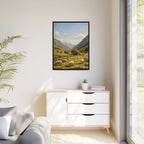 Pastoral With Wyvern - Framed Canvas