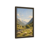 Pastoral With Wyvern - Framed Canvas