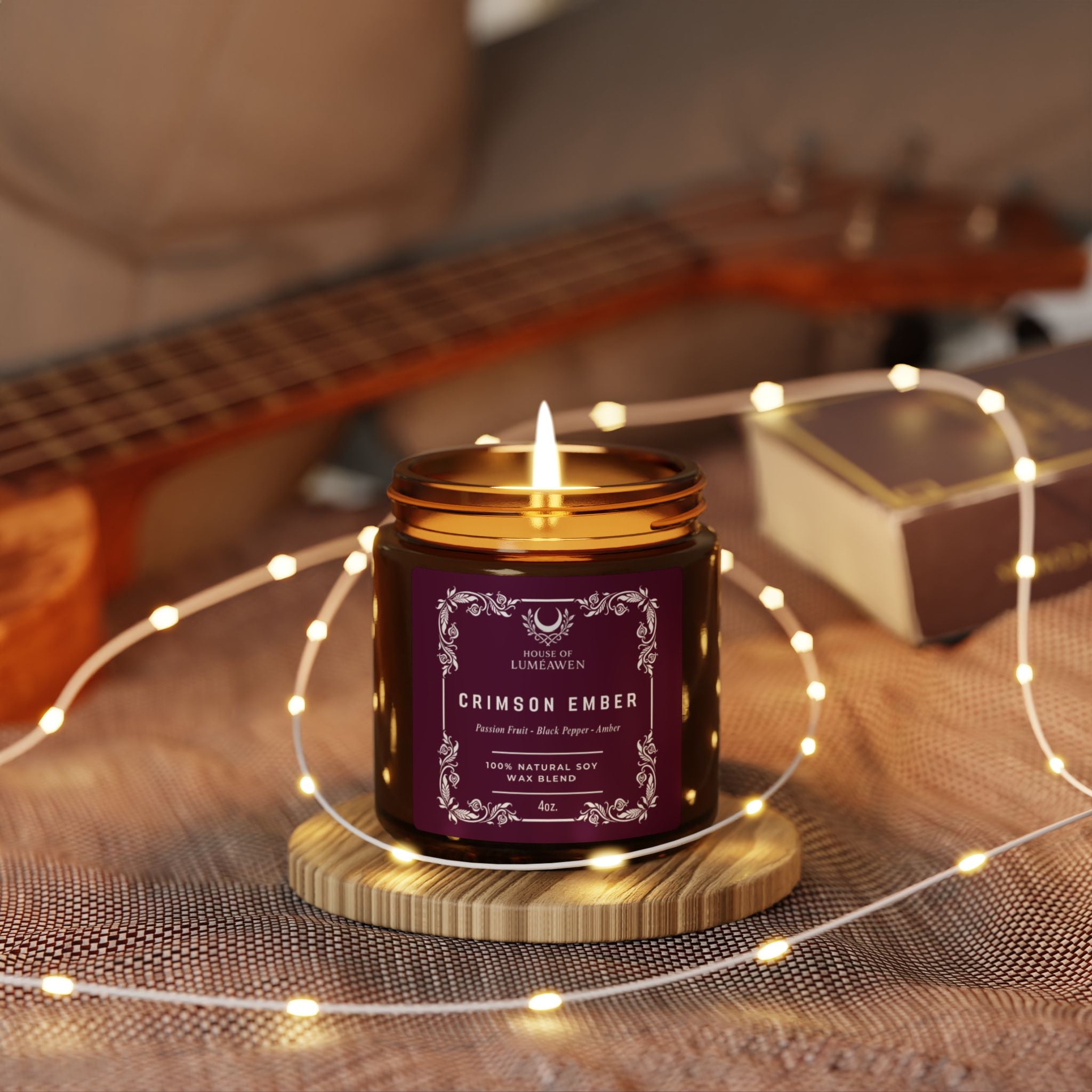 Crimson Ember - Scented Soy Candle