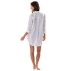 White Boyfriend Button Up
