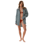 Sage Boyfriend Button Up