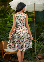 Woodland Vintage Dress in Cream
