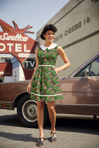 Flowers Collared Dress