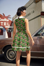 Flowers Collared Dress