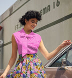 Pretty in Pink Bow Top