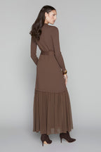 Harlow Dress in Walnut