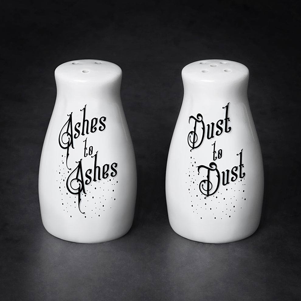 Ashes to Ashes, Dust to Dust: Salt & Pepper Shaker Set
