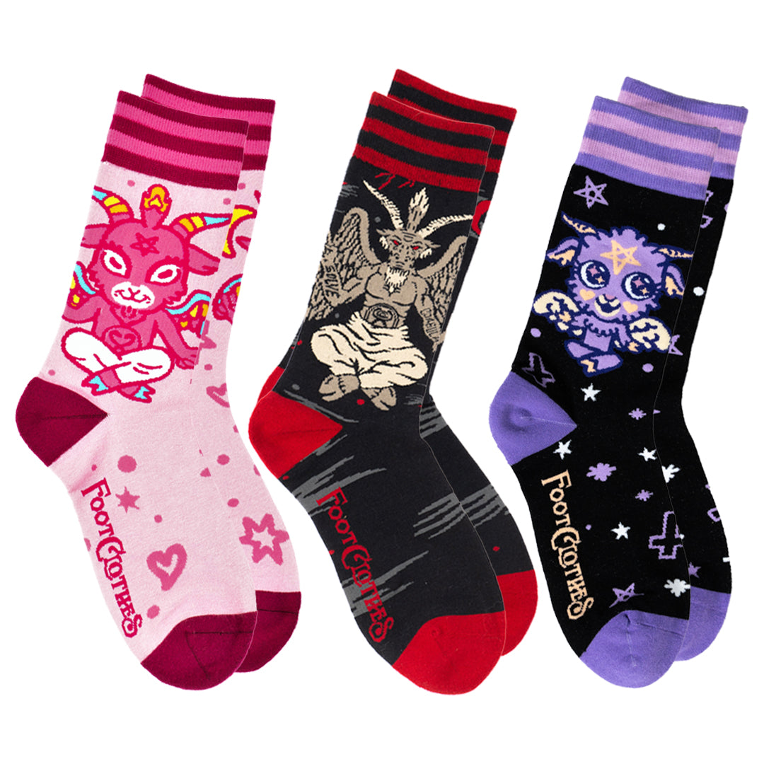 Baphomets Crew Sock Pack | 3 Designs
