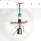 Hanging Witch's Bell: Quirky Twig, Beads, Charm - Handcrafted